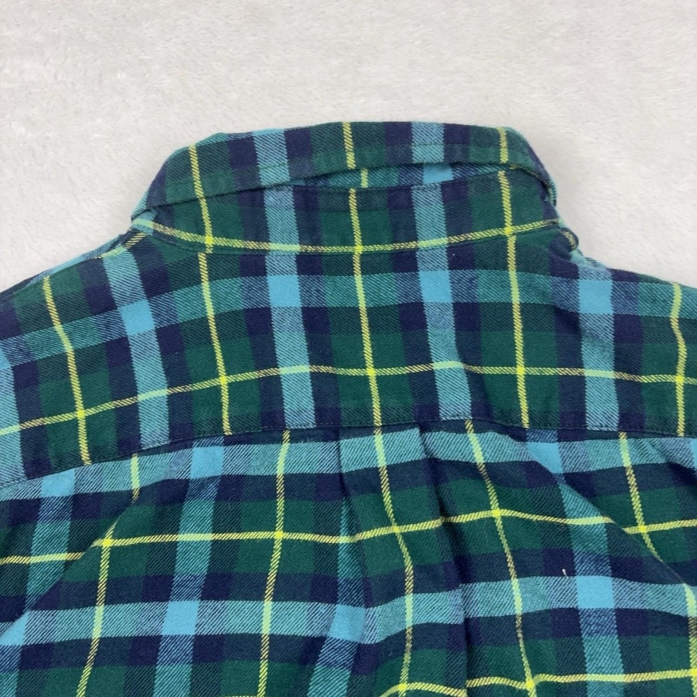 Vineyard Vines Button Up Shirt Youth XL Green Plaid Flannel Long Sleeve Collared - Picture 5 of 11